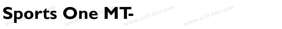 Sports One MT字体转换